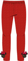 Legginsy dziewczęce błyszczące Myszka Minnie Czerwone - Spodnie i spodenki dla dziewczynek - miniaturka - grafika 1