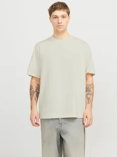 Jack & Jones Koszulka w kolorze kremowym - Koszulki męskie - miniaturka - grafika 1