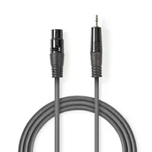 Kable - Nedis COTH15300GY15 kabel audio 1,5 m XLR (3-pin) Szary - miniaturka - grafika 1