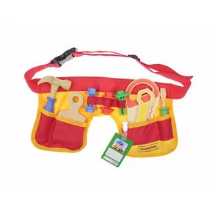 Masterkidz Pas Z Narzędziami Stolarza 12 Elementów Masterkidz MK08558 - Mały majsterkowicz - miniaturka - grafika 1