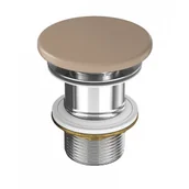 Korki do umywalek - CERSANIT K677-095 CERAMICZNY KOREK DO UMYWALEK LARGA BEZ PRZELEWU BRĄZOWY MAT - miniaturka - grafika 1