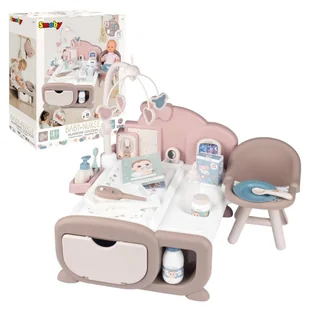 Smoby Baby Nurse Elektroniczny Kącik Opiekunki Dla Lalek Z Akcesoriami - Zabawy w naśladowanie dorosłych - miniaturka - grafika 1