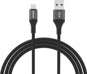 Kable USB - Kabel USB Dudao Kabel Dudao L3SM USB-A - MicroUSB 3A 1,2m z oplotem - czarny - miniaturka - grafika 1
