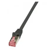 Patchcordy - LogiLink Patchcord CQ2083S CAT.6 S/ftp 7,50m, czar - miniaturka - grafika 1