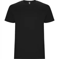 Koszulki męskie - T-shirt Męski Koszulka Męska GRUBSZA BAWEŁNA ROLY 6681 CZARNA XL - miniaturka - grafika 1
