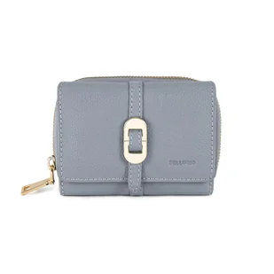 Portfel damski skórzany elegancki poręczny RFID - jasnoniebieski - Portfele - miniaturka - grafika 1