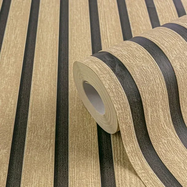 Tapeta winylowa na flizelinie wypukła imitująca lamele lamelki efekt 3D