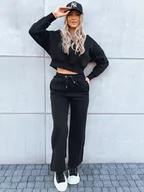 Dresy damskie - Komplet dresowy damski MARINO czarny Dstreet AY0976-M - miniaturka - grafika 1