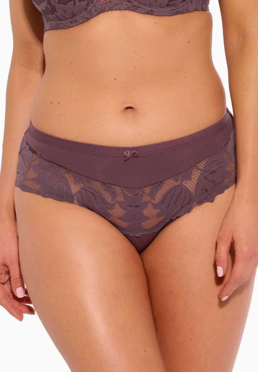 Figi damskie z koronk�� i tiulem Nike 1134 fioletowe 4XL