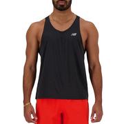 Koszulki sportowe męskie - Koszulka New Balance MT41250BK - czarna - miniaturka - grafika 1