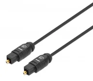 Kable światłowodowe - Manhattan 356084 kabel optyczny 3 m TOSLINK Czarny - miniaturka - grafika 1