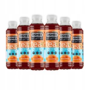 Oshee Vitamin Black Tea Zero Niegazowany napój herbaciany o smaku brzoskwiniowym 555 ml x 6 sztuk - Napoje energetyczne i izotoniczne - miniaturka - grafika 1