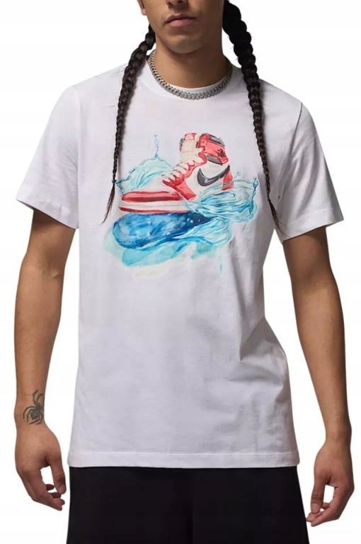 T-shirt męski okrągły dekolt Jordan rozmiar L