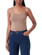 Koszulki i topy damskie - Bestseller A/S VMMAXI My Soft Long Tank Top NOOS, Brown Lentil, M - miniaturka - grafika 1