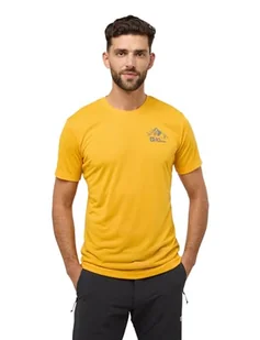 Jack Wolfskin Vonnan Graphic T M T-shirt męski, Świeża pomarańcza, XXL - Koszulki męskie - miniaturka - grafika 1