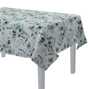 Dekoria pl Obrus prostokątny magnolie na miętowym tle 130 × 130 cm Flowers - Obrusy i serwetki - miniaturka - grafika 1