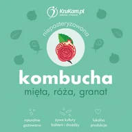 Zdrowa żywność - Kombucha mięta-róża-granat 500ml - miniaturka - grafika 1