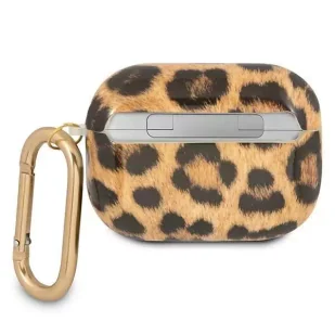 Guess GUAPUSLEO AirPods Pro cover złoty/gold Leopard Collection - Akcesoria do słuchawek - miniaturka - grafika 3