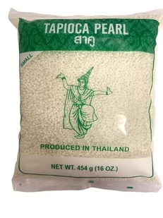 Tapioka Mini Perełki Białe Kulki do Deserów Bubble Tea THAI DANCER 454G - Makaron - miniaturka - grafika 1