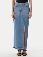 Spódnice - Karl Lagerfeld Jeans Spódnica jeansowa A1W12009 Niebieski Regular Fit - miniaturka - grafika 1