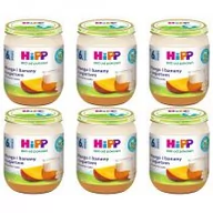 Desery dla dzieci - Hipp Mango i banany z jogurtem po 6. miesiącu zestaw 6 x 160 g Bio - miniaturka - grafika 1