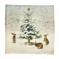 Poszewki na poduszki - Świąteczna poszewka dekoracyjna z motywem choinki 40x40 cm - miniaturka - grafika 1