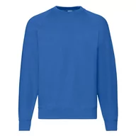 Bluzy męskie - Bluza męska Raglan Sweat Fruit of the Loom - Niebieski XXL - miniaturka - grafika 1