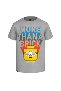 Koszulki dla chłopców - Koszulka dziecięca LEGO® „MORE THAN A BRICK” - szara - grafika 1
