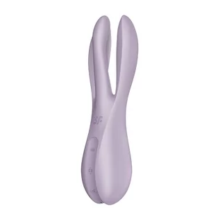 Wibratory i masażery - Satisfyer threesome 2 violet - Wibrator z trzema elastycznymi ramionami, Fioletowy  << DYSKRETNIE   |   DOSTAWA 24h   |  GRATISY - grafika 1