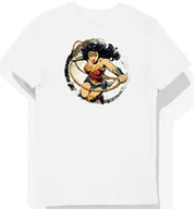 Koszulki męskie - Koszulka męska biała z motywem złotego lassa Wonder Woman L - miniaturka - grafika 1