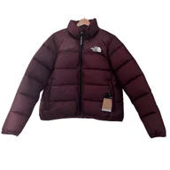 Kurtki damskie - Kurtka damska The North Face Padded Logo puchowa brązowa-XL - miniaturka - grafika 1