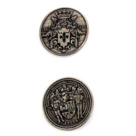 Gry planszowe - Cesarska Srebrna Metalowa Moneta 1 szt - miniaturka - grafika 1