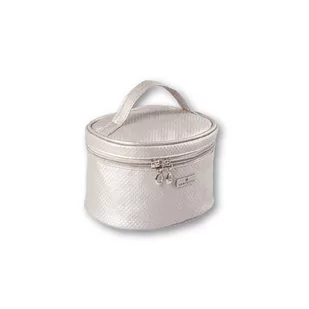Top Choice - Kosmetyczka Dots Srebrna - Kosmetyczki, organizery i kuferki - miniaturka - grafika 1