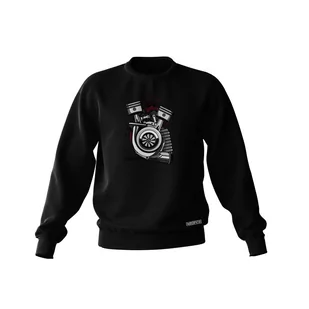 Czarna bluza SERCE TURBO-3XL - Odzież do sportów motorowych - miniaturka - grafika 1
