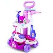 Zabawki AGD - Kinderplay Zestaw Do Sprzątania Odkurzacz Dźwięk KP2873 - miniaturka - grafika 1