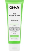 Peelingi do ciała - Q+A Exfoliator AHA - Wygładzający peeling do ciała z kwasami 250ml - miniaturka - grafika 1