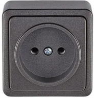 Gniazdka elektryczne - SOCKET RP16-001V OVER PLASTER ANTHR SL+ - miniaturka - grafika 1