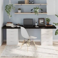 Pozostałe meble ogrodowe - vidaXL Blat stołu, ciemnobrązowy, 200x40x2-6 cm, lite drewno dębowe - miniaturka - grafika 1