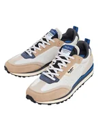 Trampki męskie - Pepe Jeans FOOTWEAR Sneakersy "Foster Connect" w kolorze niebiesko-beżowo-kremowym - miniaturka - grafika 1