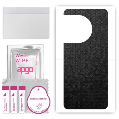 folia naklejka skórka strukturalna na TYŁ do OnePlus 11R 5G - Plaster Miodu Czarny - apgo SKINS