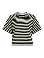 Koszulki i topy damskie - Vila Koszulka w kolorze czarno-białym - miniaturka - grafika 1