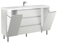 Szafki łazienkowe - Szafka Stojąca Z Umywalką ETH 140 cm K - Kaszmir Mat - miniaturka - grafika 1