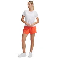 Spodenki damskie - Damskie spodenki do biegania Under Armour UA Fly By 3\'\' Shorts - pomarańczowe - miniaturka - grafika 1
