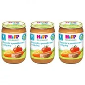 Dania dla dzieci - Hipp Kluseczki z pomidorami i cielęciną po 9. miesiącu zestaw 3 x 220 g Bio - miniaturka - grafika 1
