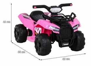 Quad Storm na akumulator dla dzieci Różowy + Silnik 25W + MP3 USB + LED - Pojazdy elektryczne dla dzieci - miniaturka - grafika 2