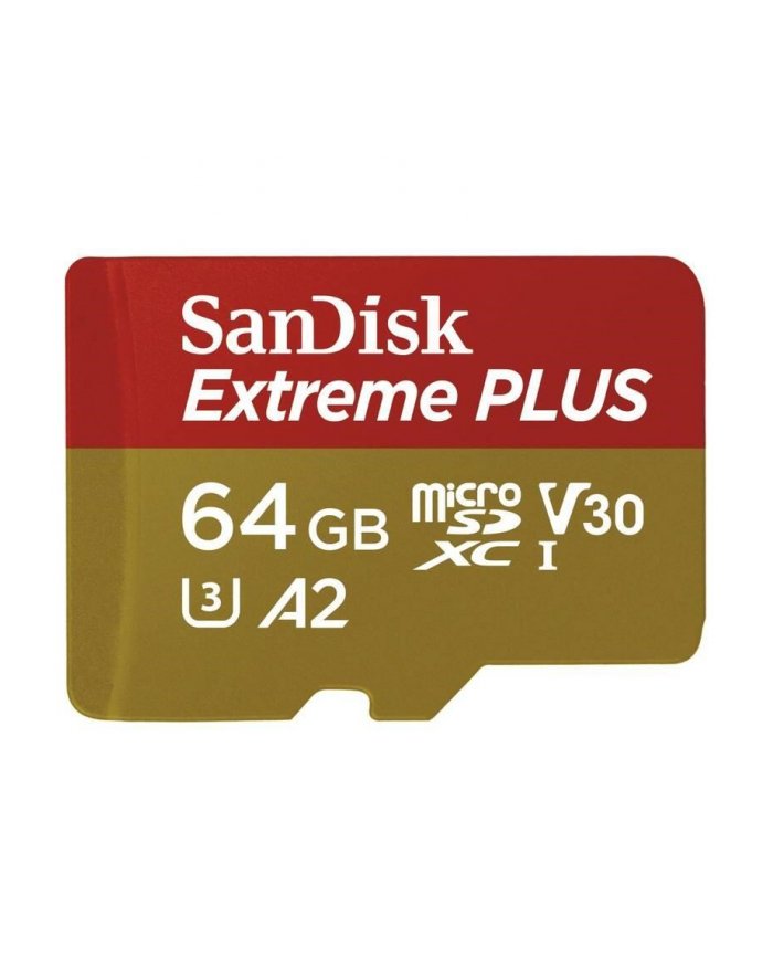 Sandisk Extreme Plus Microsd/Sd-Card - 200/90Mb 64Gb SDSQXBU-064G-GN6MA