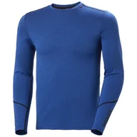 Koszulki sportowe męskie - Helly Hansen Lifa Merino Midweight Crew, męski, niebieski - miniaturka - grafika 1