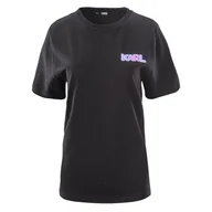 Koszulki i topy damskie - Damska Koszulka KARL LAGERFELD MINI KARL BALLOON LOGO TEE 211U1705-999 – Czarny - miniaturka - grafika 1
