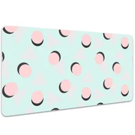 Podkładki na biurko - Ochronna mata na biurko Koła i trójkąty 100x50 cm, Dywanomat - miniaturka - grafika 1