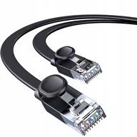 Kable komputerowe i do monitorów - Baseus Speed Six kabel sieciowy płaski RJ45 1000Mbps 1.5m czarny (WKJS000001) - miniaturka - grafika 1